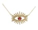 Image of Ruby/Emerald Spark eyed necklace 