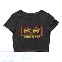 Image 2 of Women's Sonic Altar Cropped Tee - available in black or yellow