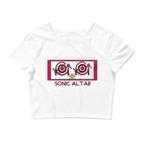 Image 4 of Women's Sonic Altar Cropped Tee - available in black or yellow