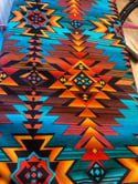 Teal Tribal fabric 