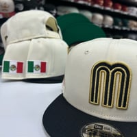 Image 1 of New Era 9Fifty Chrome Black Metallic Gold