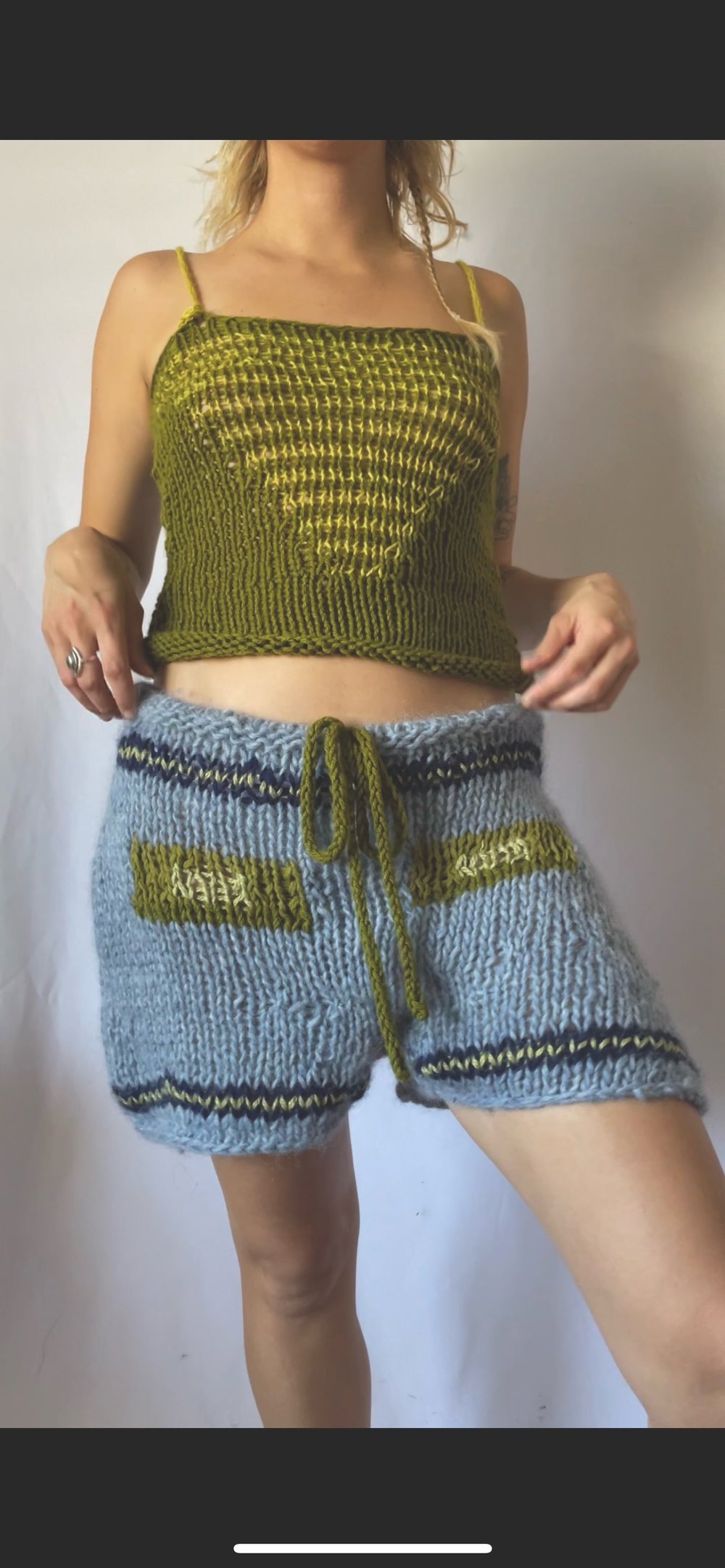 BLUE SKY knit shorts