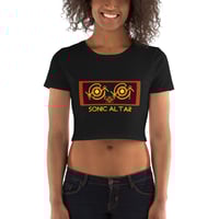 Image 1 of Women's Sonic Altar Cropped Tee - available in black or yellow