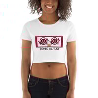 Image 5 of Women's Sonic Altar Cropped Tee - available in black or yellow