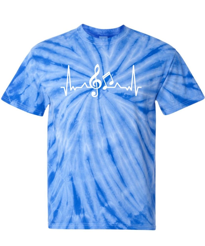 Image of MUSIC NOTE Tie Die Tee