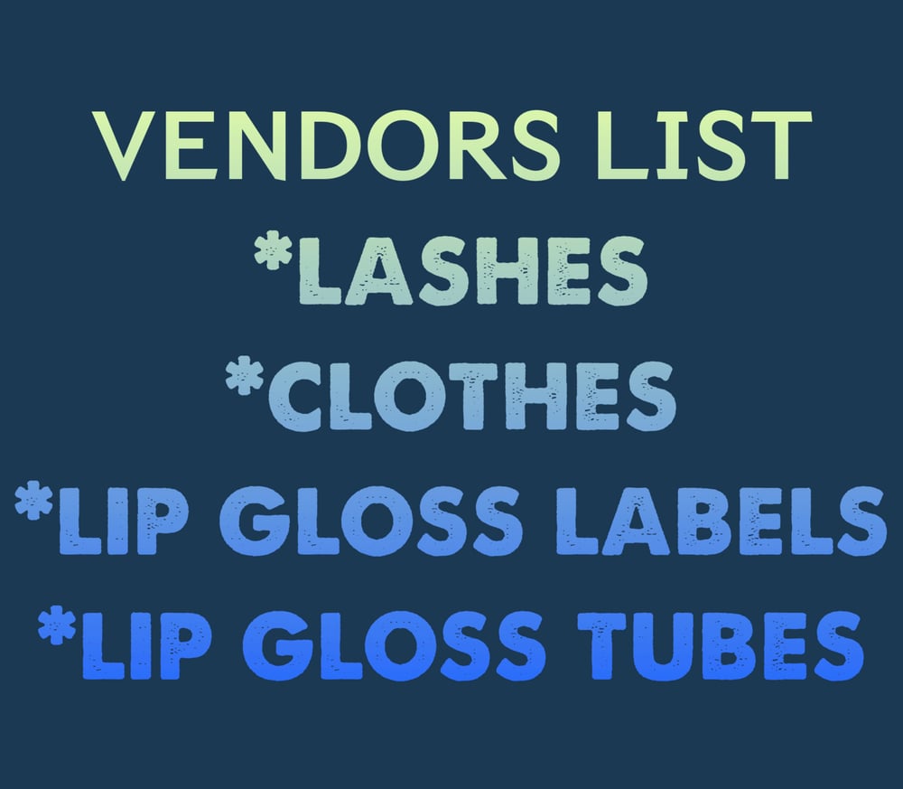 Image of Vendors information