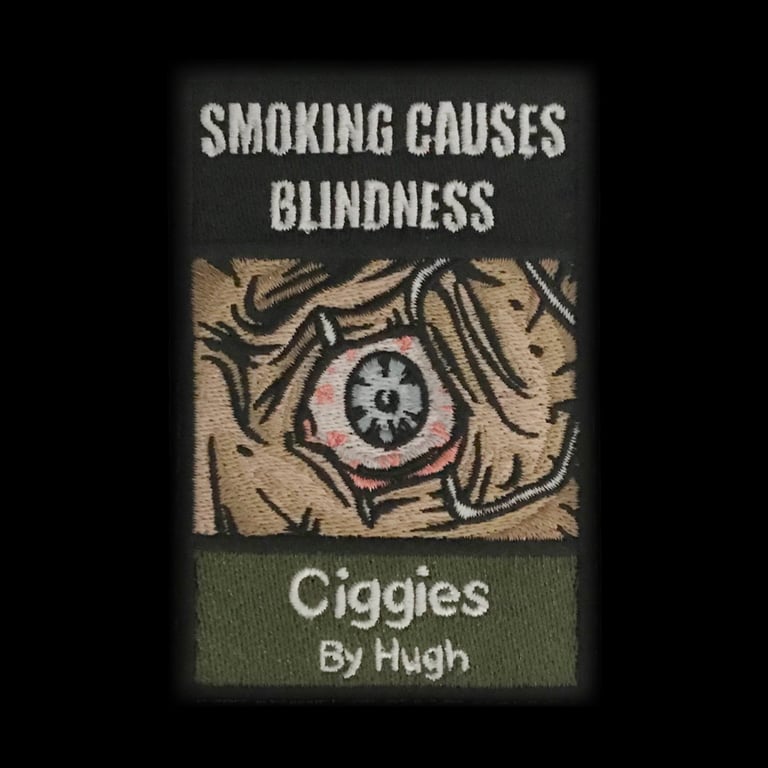Ciggies - iron on patch