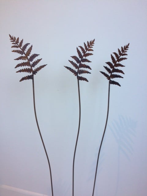 Mini Rusty Ferns - set of three