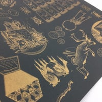 Image 2 of Arcane Assemblage | Golden Risograph Print