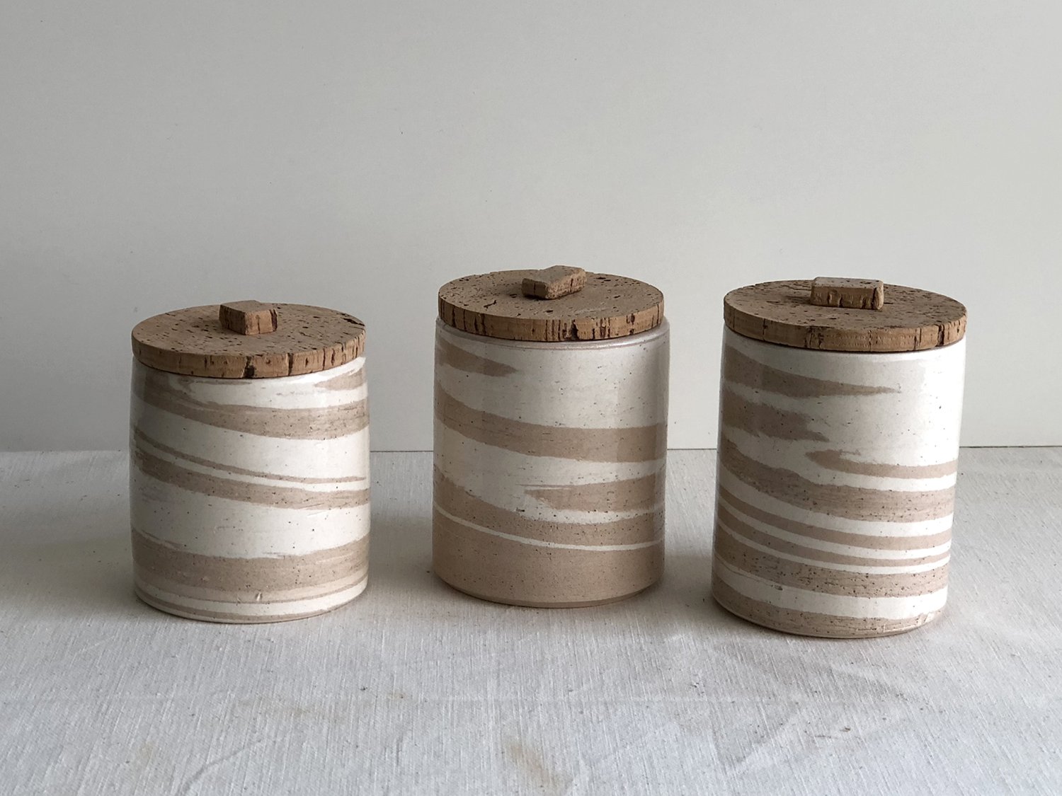 Image of Alentejo Marbled pot set of 3