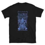Image of DISMA - SUCCUMB TO THE HAUNTING STENCH T-SHIRT.  BLUE VERSION
