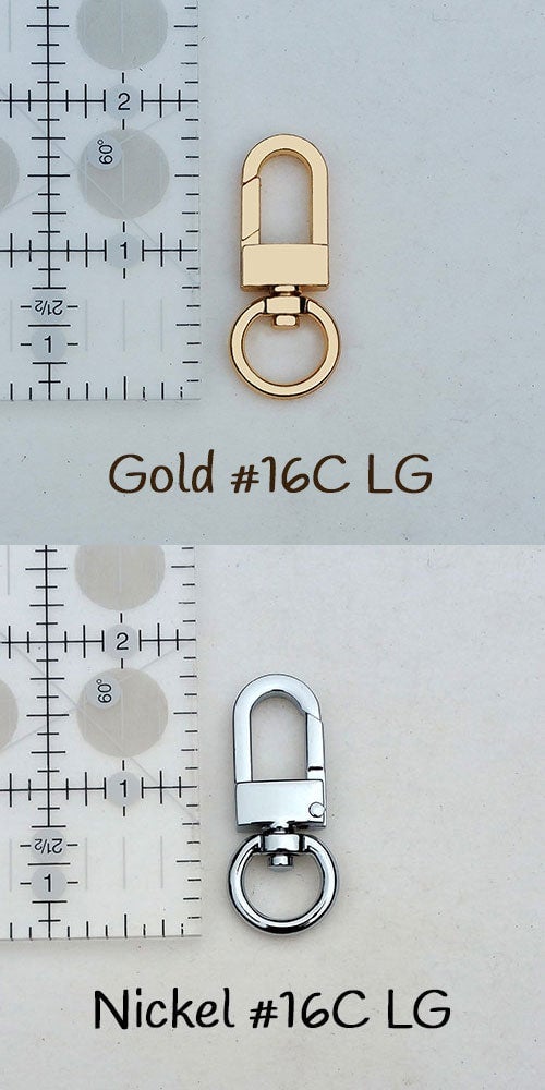 Image of Extra Petite Adjustable Leather Strap - 3/8 inch Wide - for BB/Mini/Nano/Petite Bags - #16C LG Clips