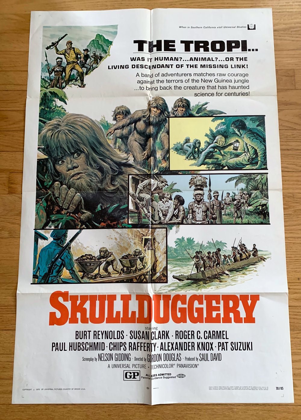 1970 SKULLDUGGERY Original U.S. One Sheet Movie Poster