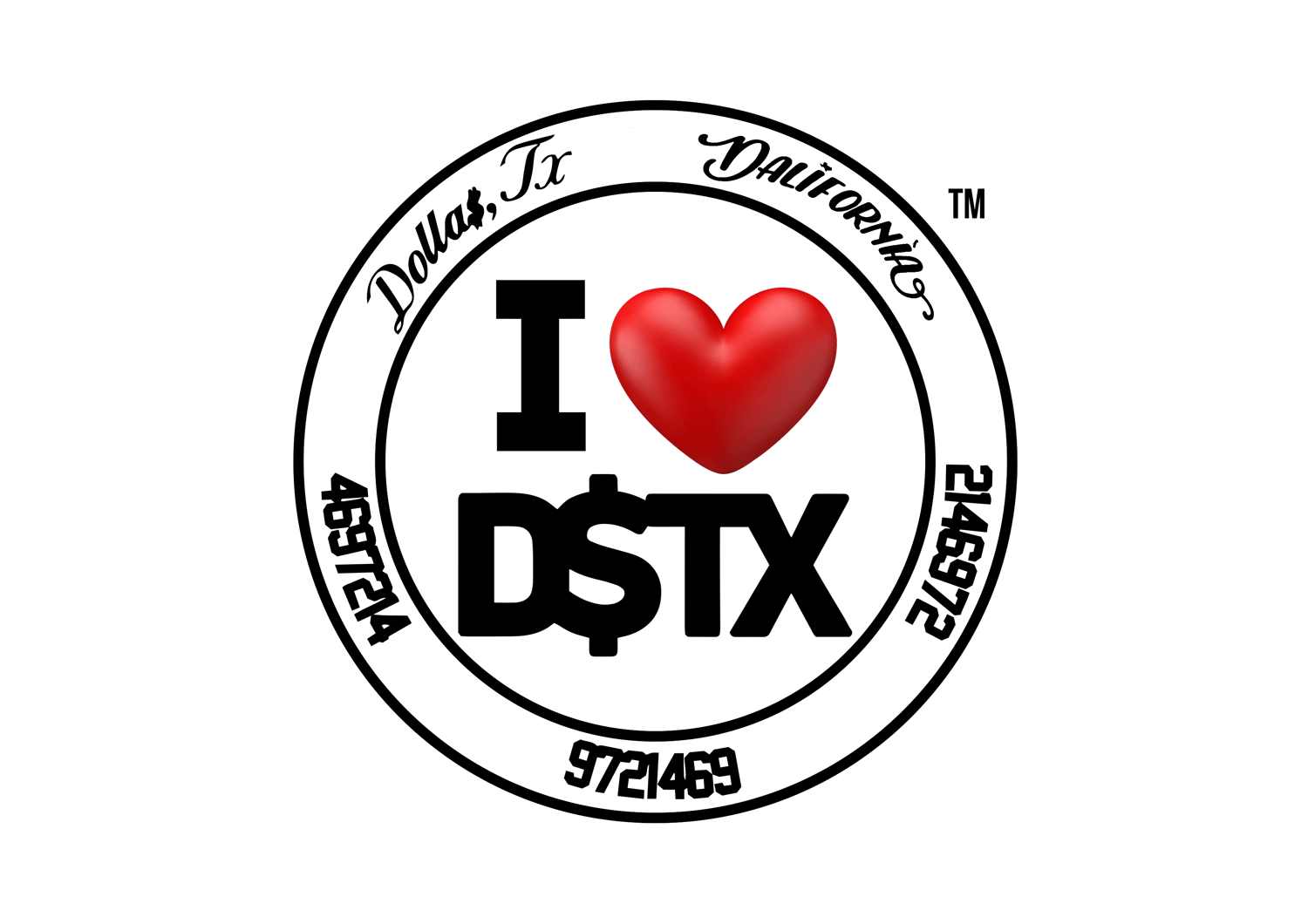 Image of I ❤️ DSTX™️ White Crewneck 