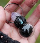 Image 3 of Black Moss Bottle Necklace