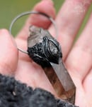 Image 5 of Boulder Opal & Smokey Quartz Necklace