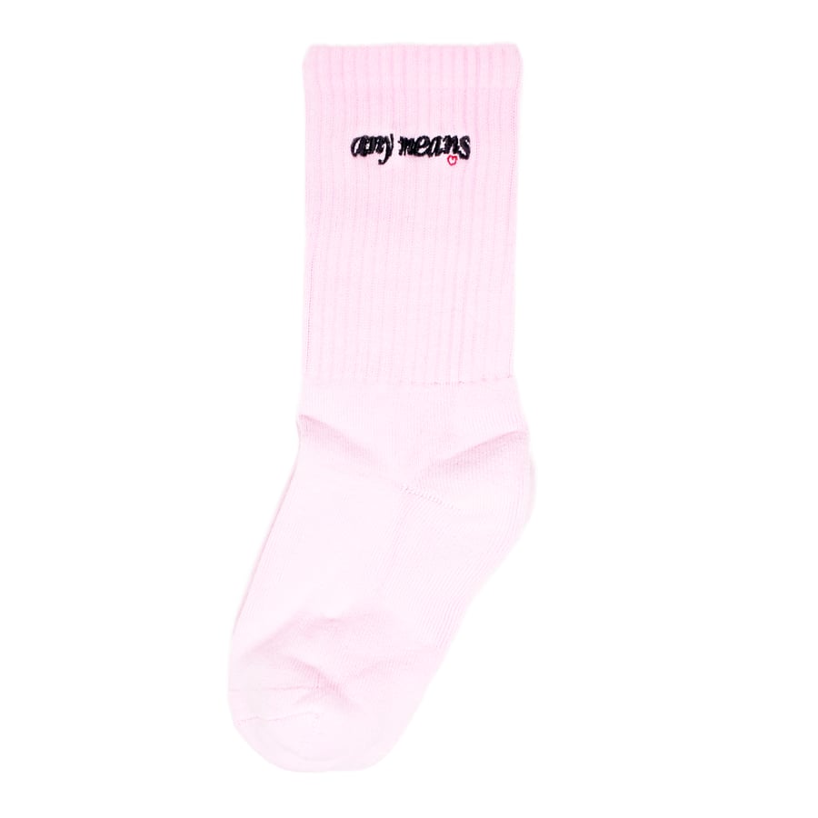 Image of Lover Socks in Dyed Pink
