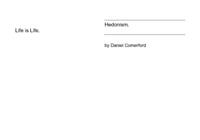 Hedonism - zine