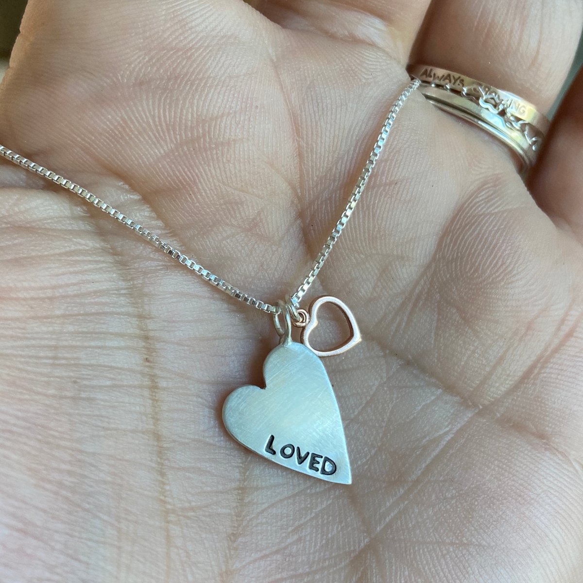 Image of Two hearts necklace