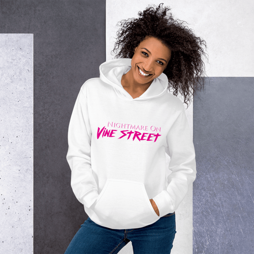 Image of 'Nightmare on Vine Street' Hoodie (White)