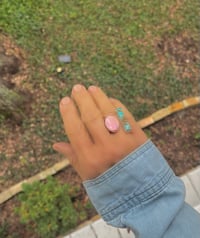 Image 3 of Turquoise and Shell Ring