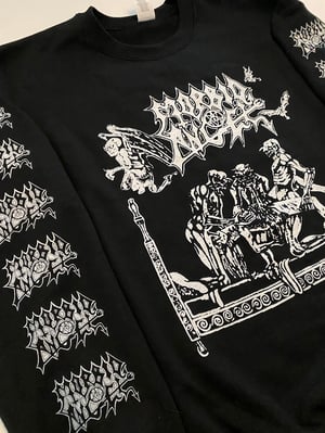 Image of Morbid Angel - Sweatshirt with Logo Sleeve Prints