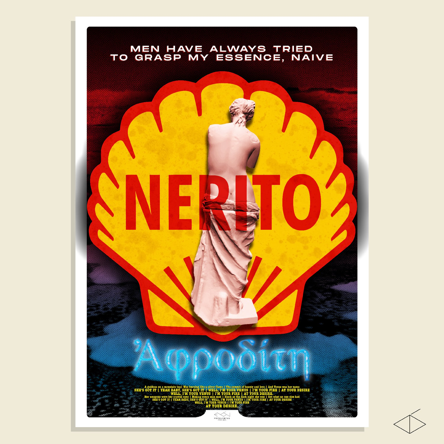 Image of Aphrodite - 70x100 poster POPOLYMPUS