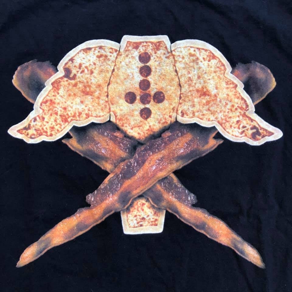 Image of Flying Coffin “Pizza” Logo Tee