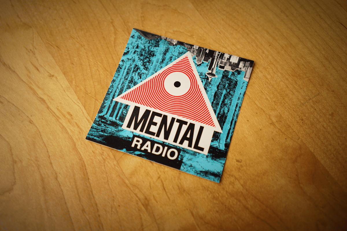4" x 4" Full Color MENTAL RADIO Sticker