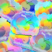 Image 1 of inch resting holo foil sticker
