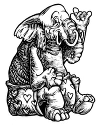 Image 5 of Elephant Love T-shirt (B2)  **FREE SHIPPING**
