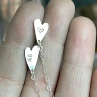 Image 2 of Heart balloon earrings