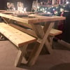 Bespoke Dining Table and Benches