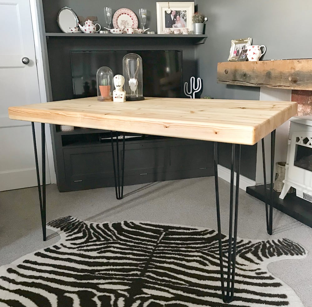 Bespoke Hairpin Leg Dining Table & Bench