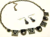 Image of Gorgeous Black Stone Necklace Set