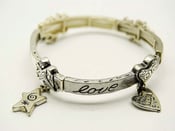 Image of Peace Love Faith Stretch Charm Bracelet- SALE only $12 WOW!
