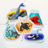 Image 1 of Endangered Aquarium Stickers