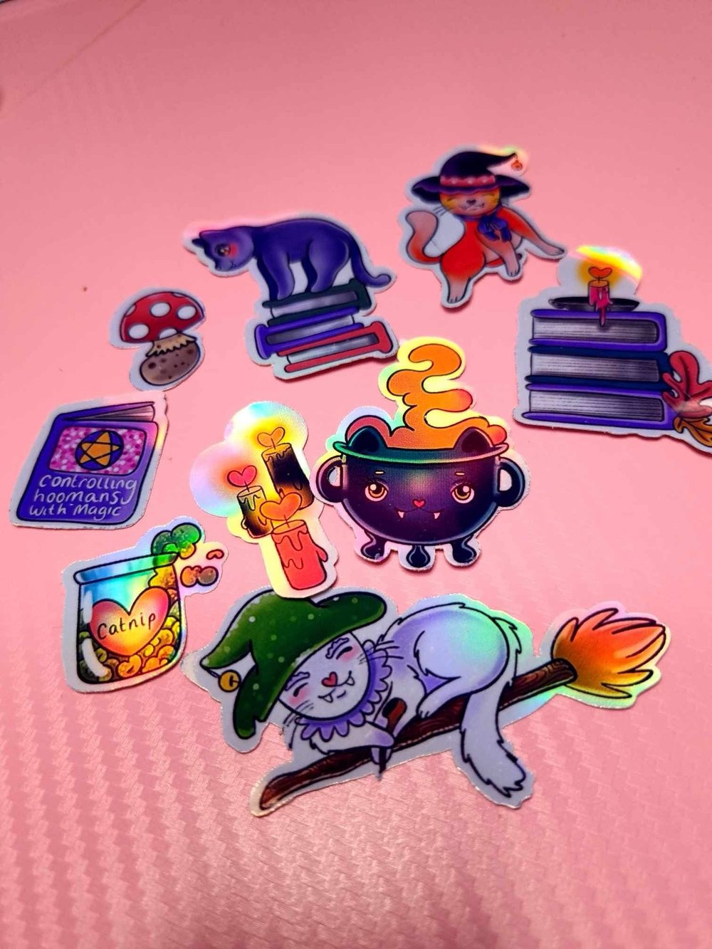B grade magic cat sticker pack