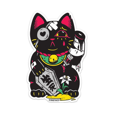 Image of Unlucky Cat Sticker