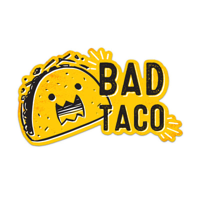 Image of Bad Taco Logo Sticker