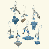 Image 1 of clay ocean creature keychains