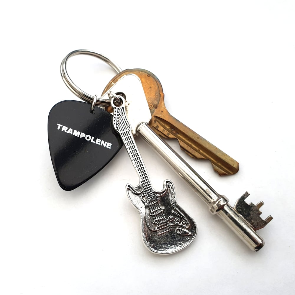 TRAMPOLENE plectrum & guitar keyring