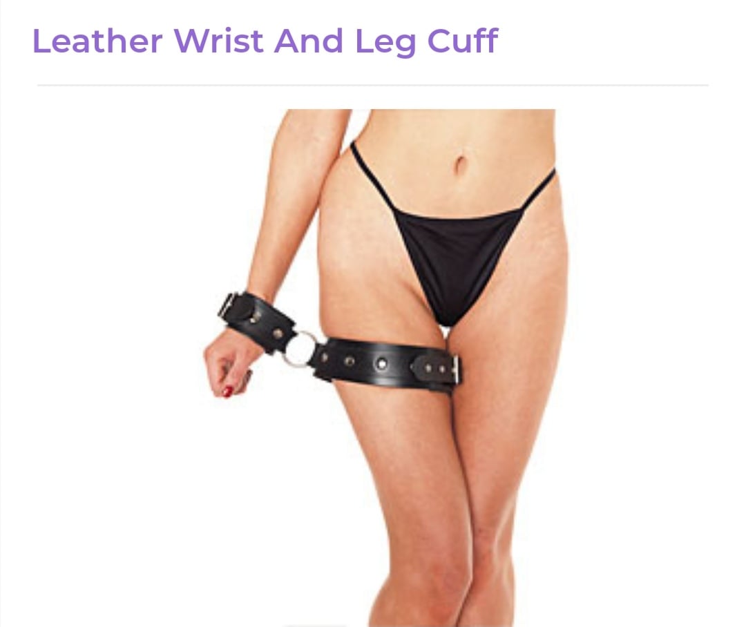 Image of Leather Wrist And Leg Cuff
