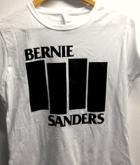 Bernie Sanders Black Flag White T-shirt