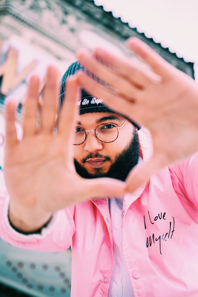 Image of Pink ILoveMyself Windbreaker 