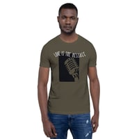 Image 2 of Men's Love is the Message Tee - available in black, army, or red