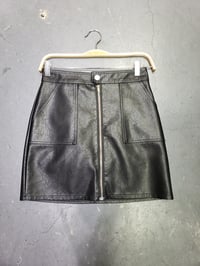 Image 3 of Daisy Faux Leather Skirt 