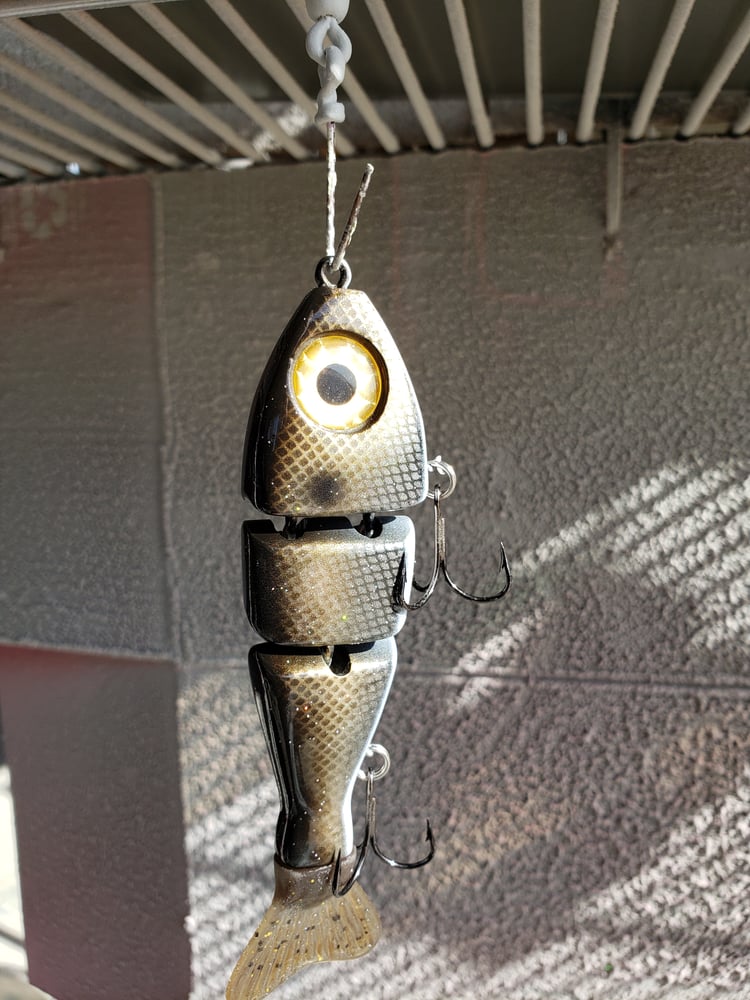 5 inch Stubby. Gizzard Shad.  Triple Trout - Handcrafted Swim Baits