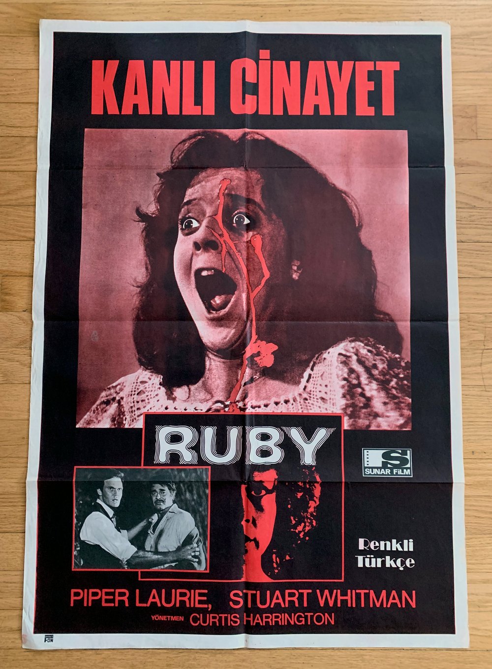 1977 RUBY Original Turkish One Sheet Movie Poster