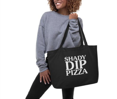 Image of Shady Dip Pizza Large Organic Tote